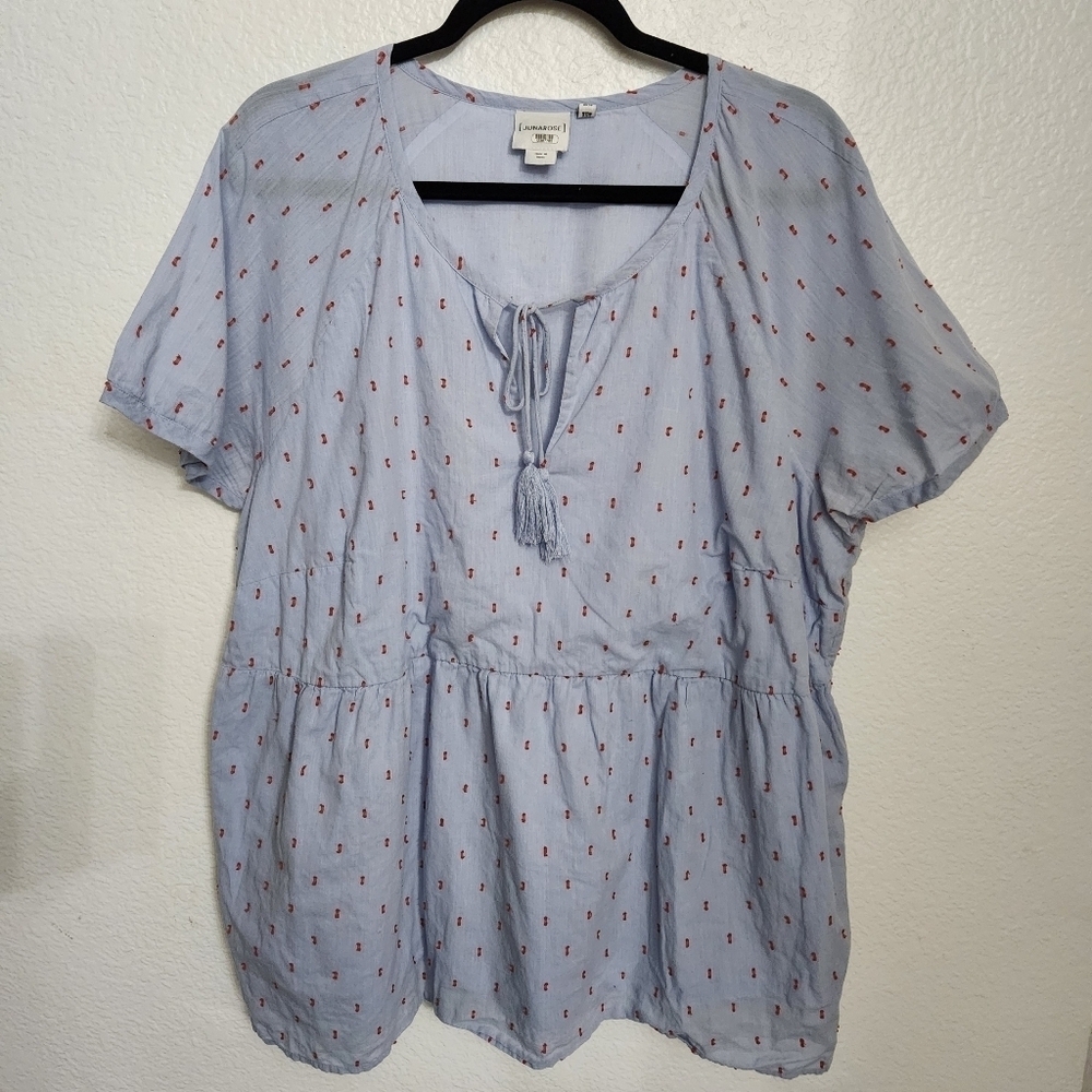 Junarose Embroidered Tie Top Women's Size 18